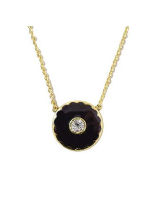 Reversible Medallion Pendant Necklace Black - MARC JACOBS - BALAAN 1