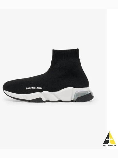 Speed Trainer Clear Sole High Top Sneakers Black - BALENCIAGA - BALAAN 2