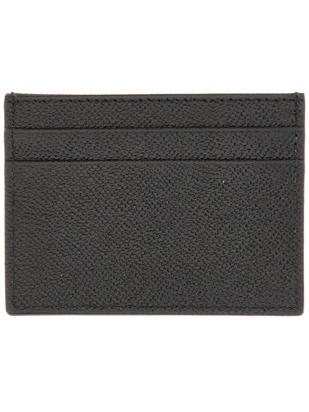 Metal Logo Calfskin Card Wallet Black - DOLCE&GABBANA - BALAAN 4