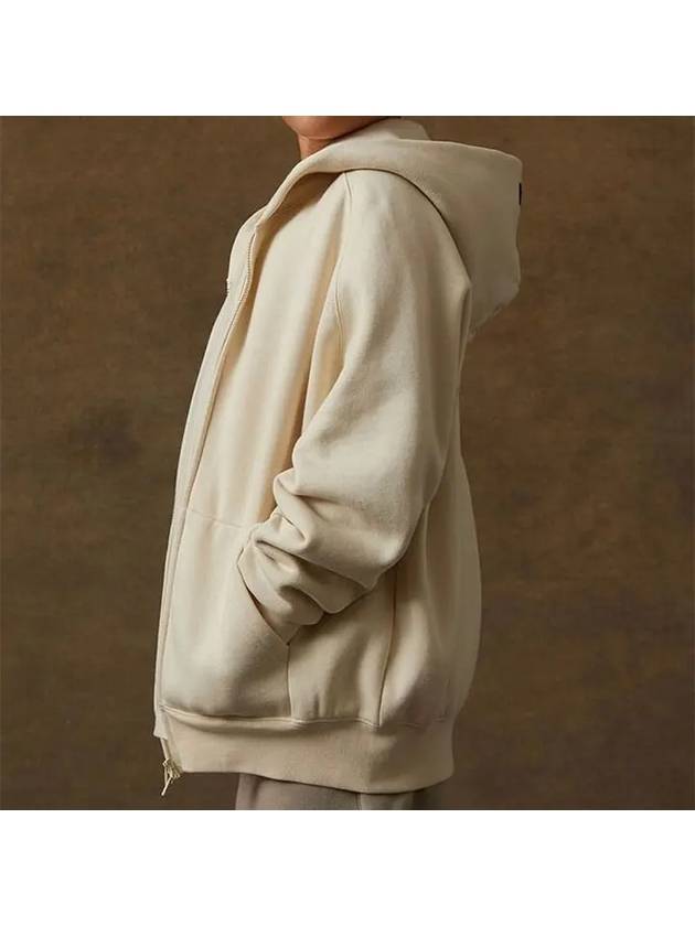 Essential Kids Logo Zip Up Hoodie Eggshell - FEAR OF GOD - BALAAN 5