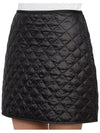 Padded Mini A-Line Skirt Black - MONCLER - BALAAN 8