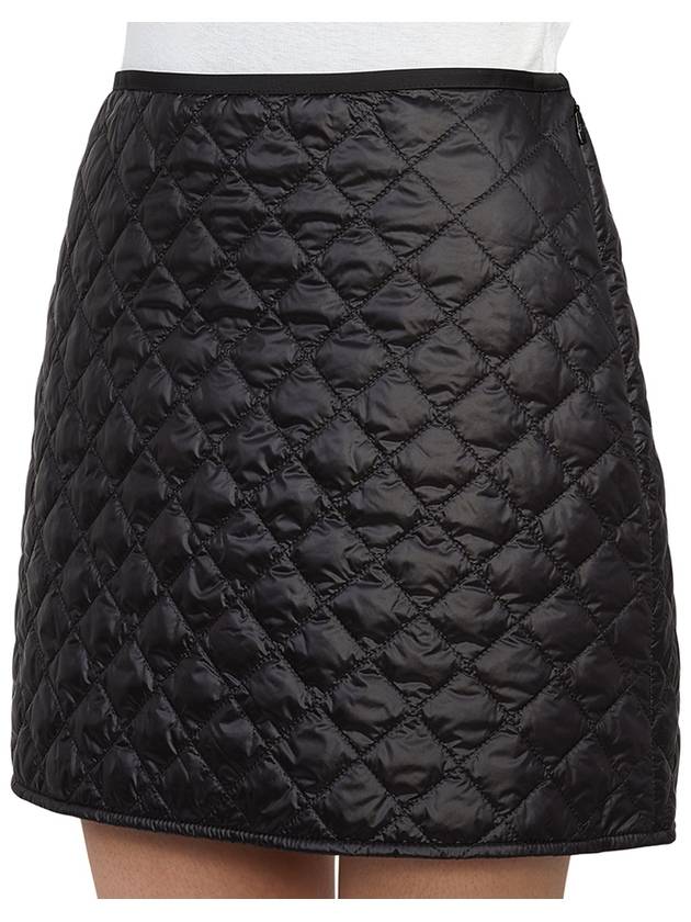 Padded Mini A-Line Skirt Black - MONCLER - BALAAN 8