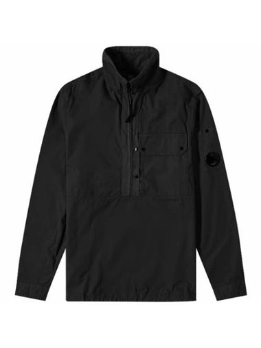 Wappen Poplin Anorak Black - CP COMPANY - BALAAN 1