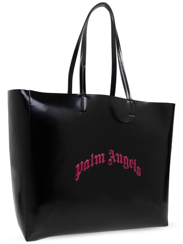 Palm Angels Eco-leather Shopper Bag, Women's, Black - PALM ANGELS - BALAAN 4