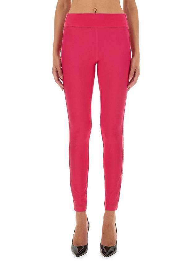 Versace Jeans Couture Leggings With Logo - VERSACE - BALAAN 1