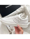 CC Logo Force Low Top Sneakers White - CHANEL - BALAAN 9