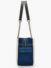 Denim Chain The Small Tote Dark Wash 2F4HTT029H05 473 - MARC JACOBS - BALAAN 3