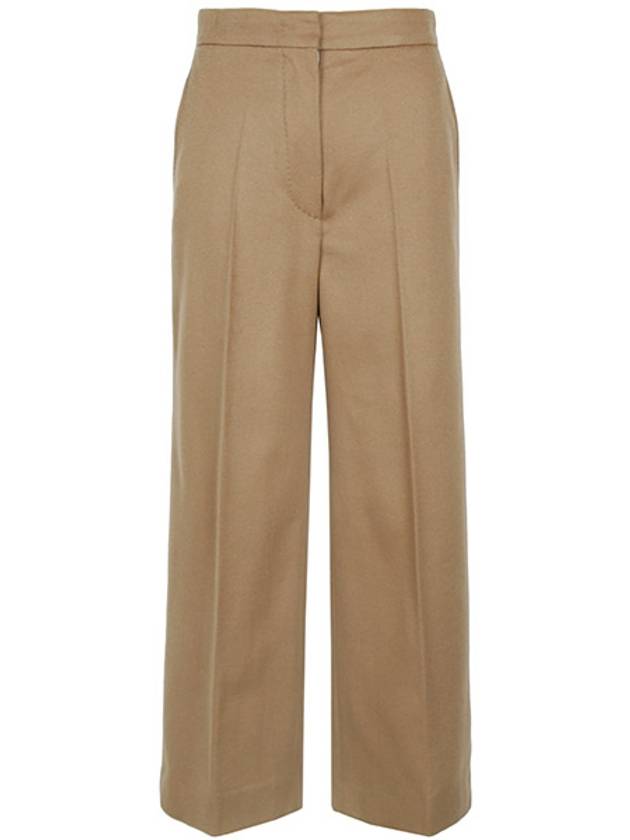 Camel Burano Wool Pants 001 00166 - MAX MARA - BALAAN 1