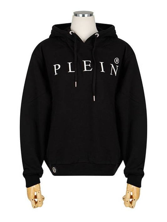 Logo Print Cotton Hoodie Black - PHILIPP PLEIN - BALAAN 2