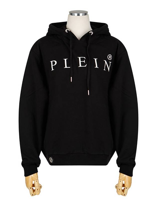 Logo Print Cotton Hoodie Black - PHILIPP PLEIN - BALAAN 3