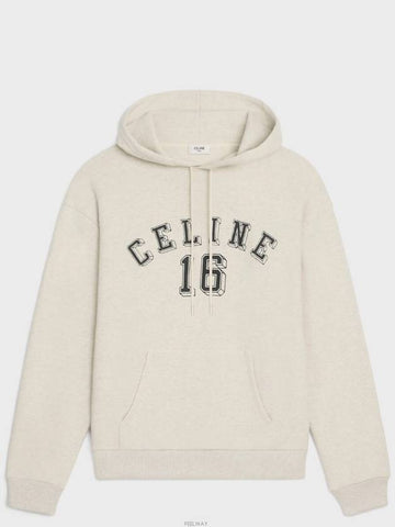 16 loose hoodie cotton fleece - CELINE - BALAAN 1