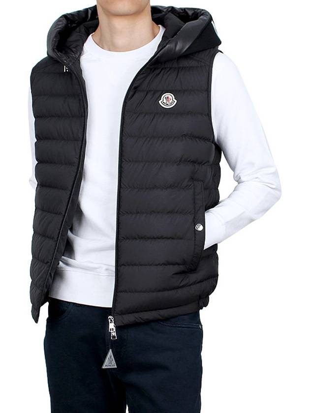 Bourget Hooded Down Vest Black - MONCLER - BALAAN 4