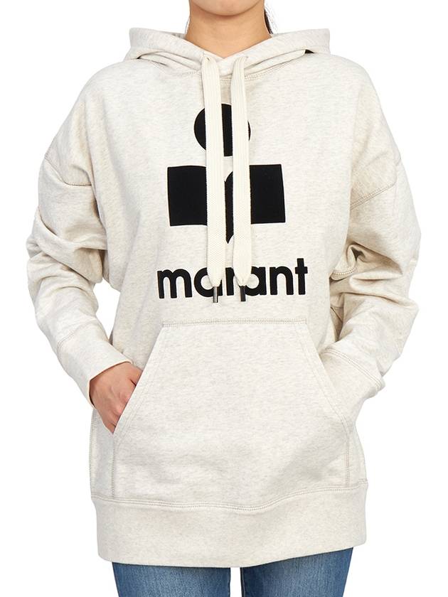 Mansell SW0001FA A1M07E 23EC Women's Hooded Long Sleeve Sweatshirt Oversized Fit - ISABEL MARANT - BALAAN 5