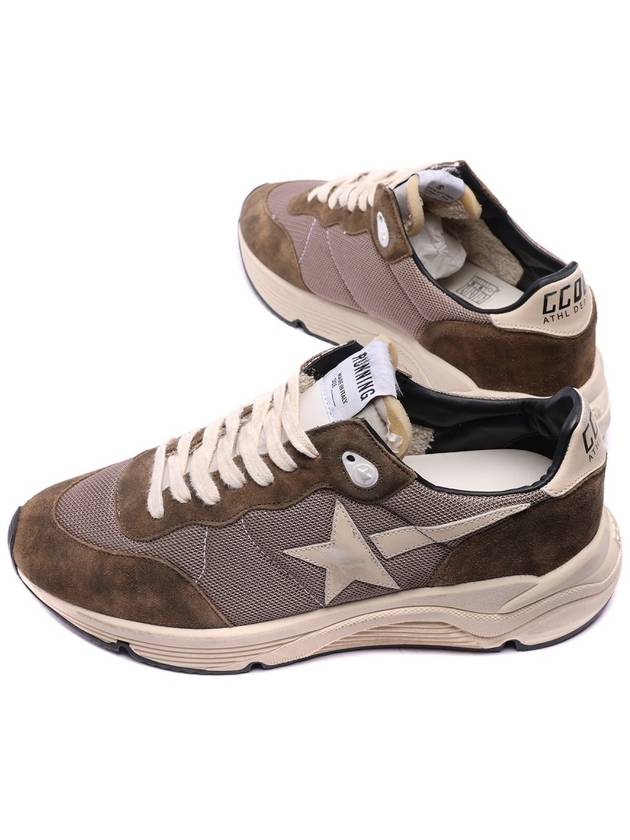 Running Sole Mesh Low Top Sneakers Olive Green - GOLDEN GOOSE - BALAAN 7