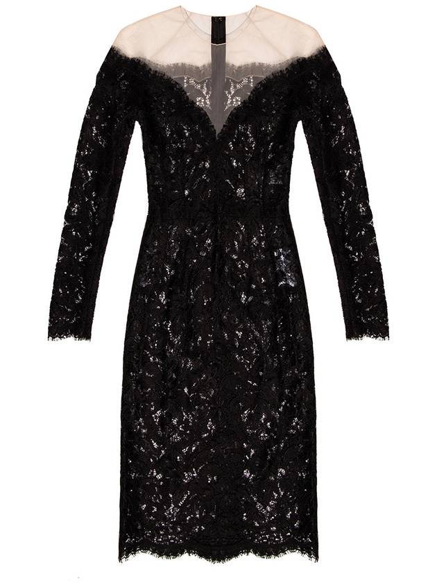 Lace Midi Dress Black - DOLCE&GABBANA - BALAAN 2