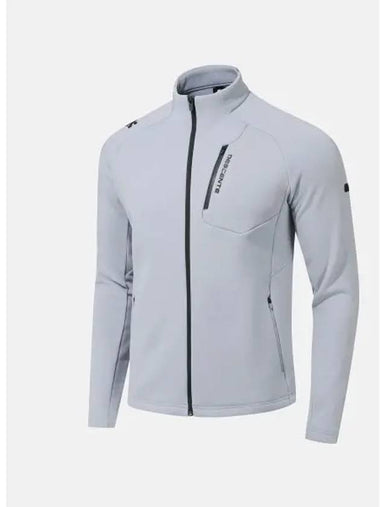 Brushed training slim fit jacket sky blue SP423TFTO2 - DESCENTE - BALAAN 1