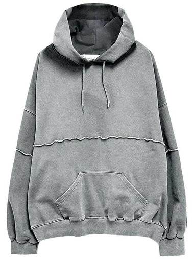 Overlock wave overfit hood_gray - SMITH ARMOR - BALAAN 1