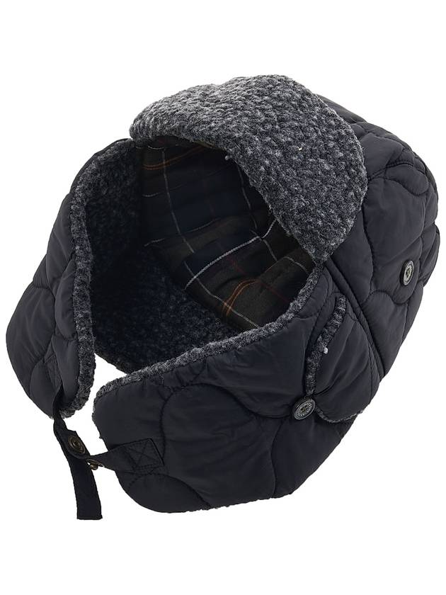 Sandbay Quilted Trapper Hat Black - BARBOUR - BALAAN 3