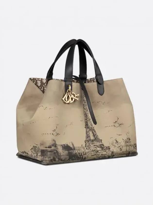 Toujours Paris Print Large Tote Bag Beige - DIOR - BALAAN 2