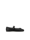 buckle leather ballerina shoes 5F210EF005070 - MIU MIU - BALAAN 2