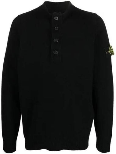 23FW 7915540A3 Wappen patch half button zip-up knit 7 1009475 - STONE ISLAND - BALAAN 1