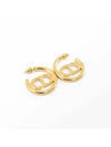 30 Montaigne Logo Earrings Gold - DIOR - BALAAN 4