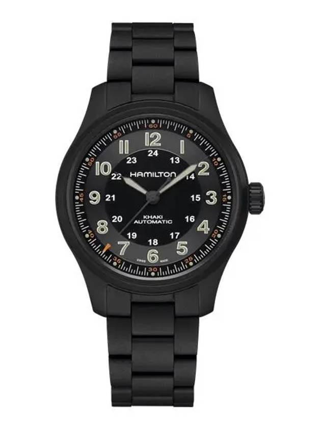 Men's Khaki Field Titanium Auto 42mm Watch Black - HAMILTON - BALAAN 2