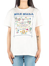 Women's Embroidered Cotton Short Sleeve T-Shirt White - MAX MARA - BALAAN 2