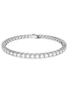 Matrix Tennis Rhodium Plated Bracelet White - SWAROVSKI - BALAAN 2