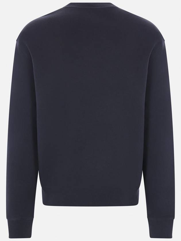 Handwriting Striped Comfort Sweatshirt Navy - MAISON KITSUNE - BALAAN 3