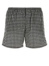 Gingham Check Re-Nylon Swim Shorts White Black - PRADA - BALAAN 2