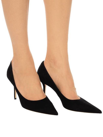 Jimmy Choo ‘Love’ Suede Stiletto Pumps, Women's, Black - JIMMY CHOO - BALAAN 2