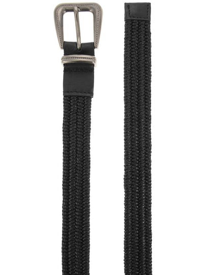 Rustic woven linen belt - BRUNELLO CUCINELLI - BALAAN 2