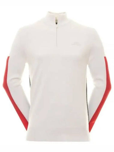 Clide Half Zip Knit Top White - J.LINDEBERG - BALAAN 1