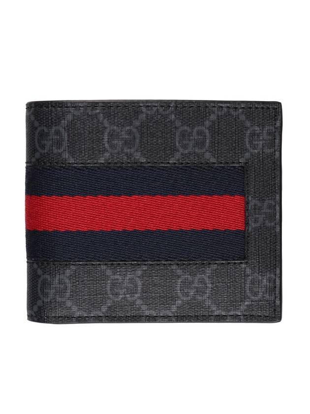 GG Supreme Web Coin Halfwallet Black - GUCCI - BALAAN 1