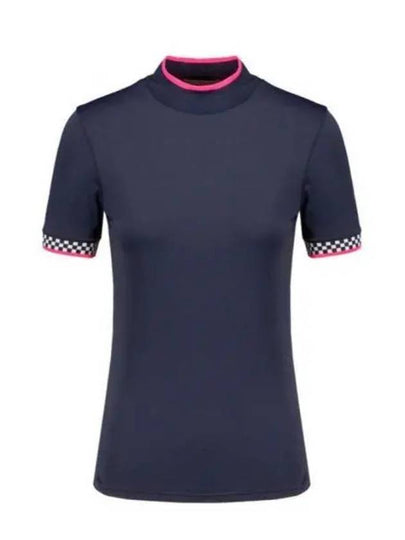 Women's Featherweight Mock Neck Golf Short Sleeve T-Shirt Twilight - G/FORE - BALAAN 2