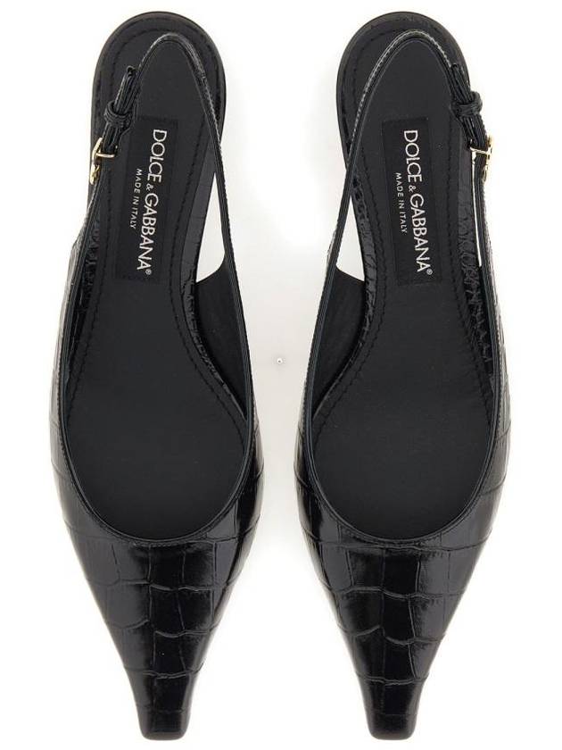 Dolce & Gabbana Slingback With Logo - DOLCE&GABBANA - BALAAN 5