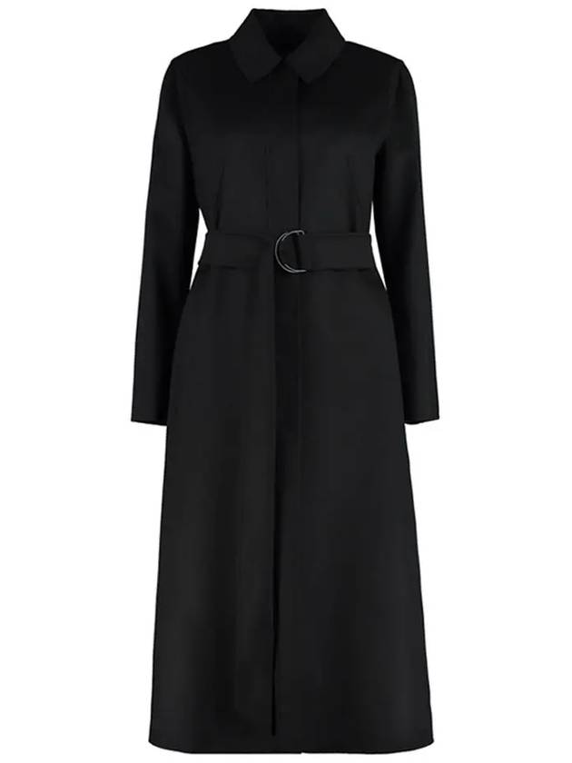 3BOARIO Wool Belt Coat Black 60110311 007 - MAX MARA - BALAAN 1