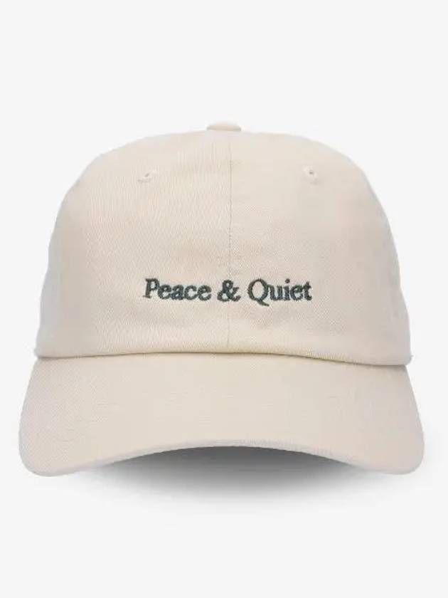 MUSEUM OF PEACE QUIET Classic Wordmark Ball Cap Bone MOPQSS2322BONE - MUSEUM OF PEACE & QUIET - BALAAN 1