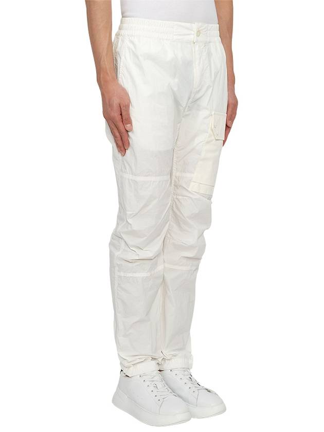 Men's Snap Pocket Cargo Straight Pants White - TEN C - BALAAN 4