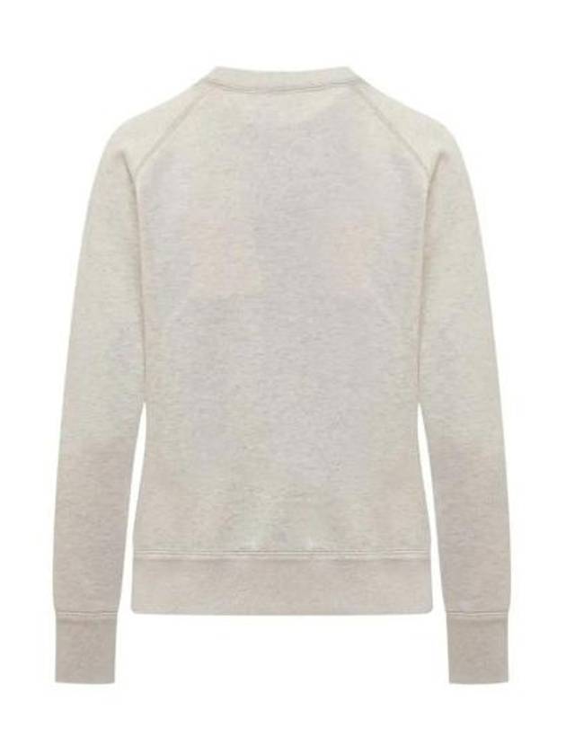 Mila Logo Cotton Sweatshirt Ecru Khaki - ISABEL MARANT - BALAAN 3