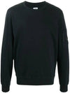 Lens Wappen Crew Neck Sweatshirt Black - CP COMPANY - BALAAN 1