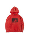 Print Logo WASHED Hooded Red BFMCFTS32 - BACKANDFORTH - BALAAN 1