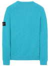 Logo Wappen Washed Raglan Sweatshirt Light Blue - STONE ISLAND - BALAAN 4