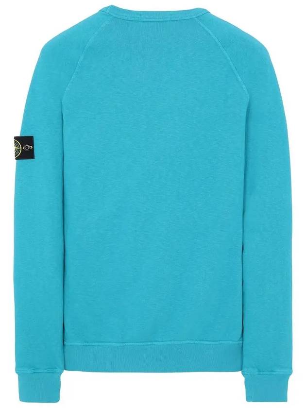 Logo Wappen Washed Raglan Sweatshirt Light Blue - STONE ISLAND - BALAAN 4