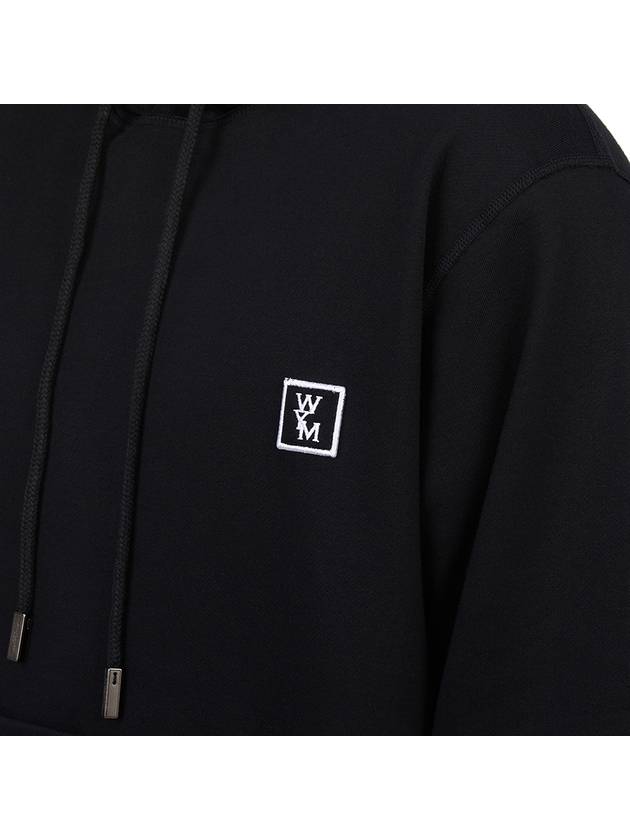 Back Logo Cotton Hoodie Black - WOOYOUNGMI - BALAAN 8