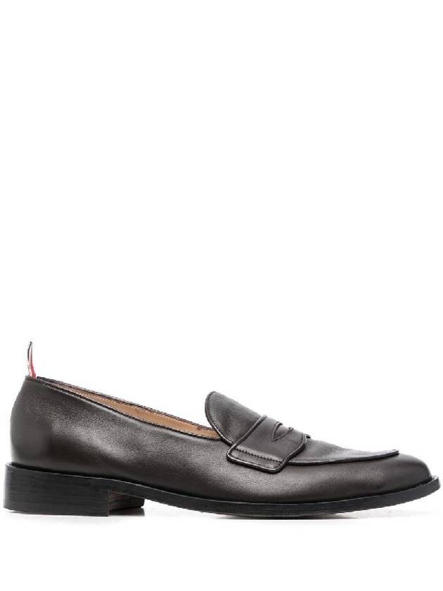 Grosgrain Loop Trim Loafers Brown - THOM BROWNE - BALAAN 2