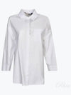 Women's Sylvie Cotton Oxford Shirt White - S MAX MARA - BALAAN 2