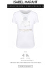 00MTS0382 00M008E WH Kuta side cut linen short sleeve t-shirt white women t-shirt TJ - ISABEL MARANT - BALAAN 2