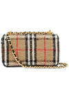 TB Logo Check Bouclé Mini Lola Cross Bag Beige - BURBERRY - BALAAN 3